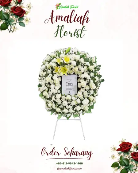 Krans Bunga Duka Pamukan Barat